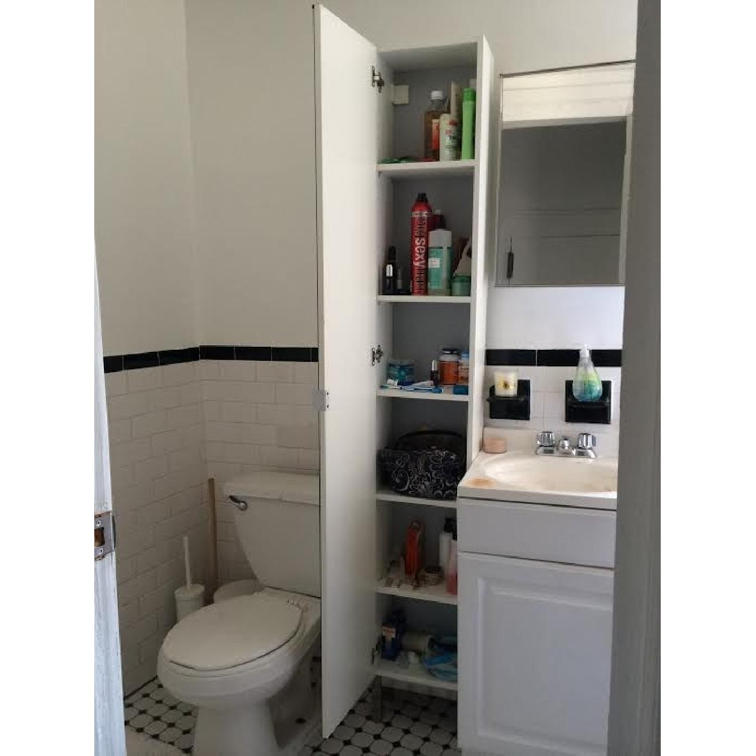 Ikea White Bathroom Mirror AptDeco