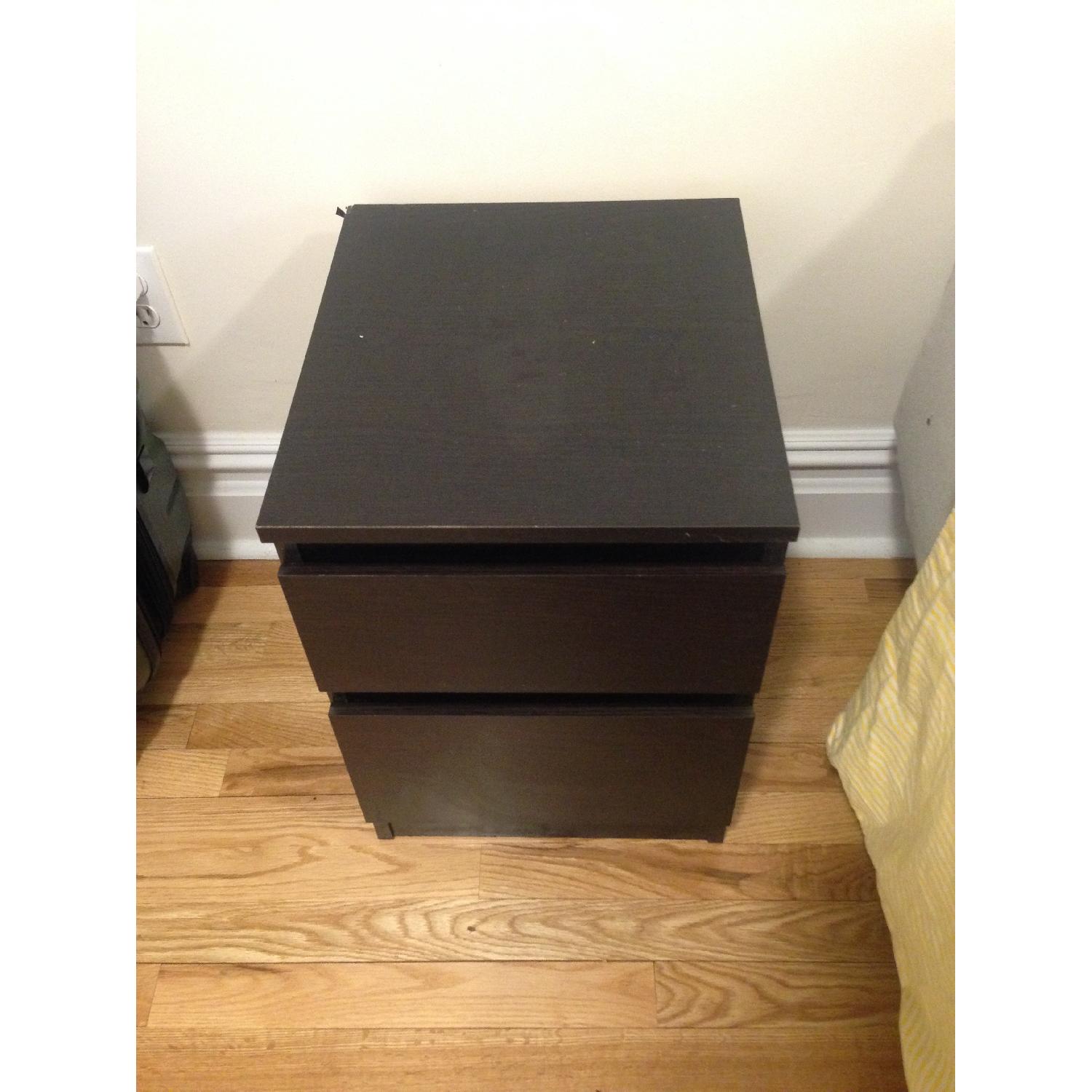 Ikea Platform Bed Frame + 2 Nighstands - image-2