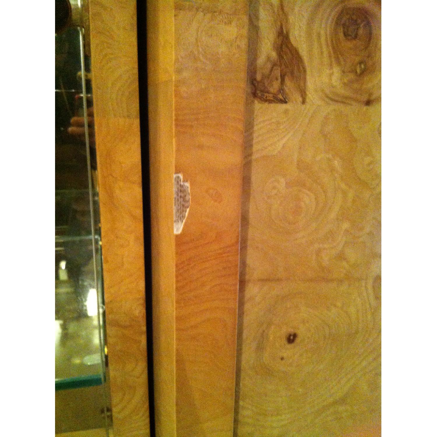 Henredon Mid-Century Modern Burlwood Dry Bar/Display Cabinet - image-7