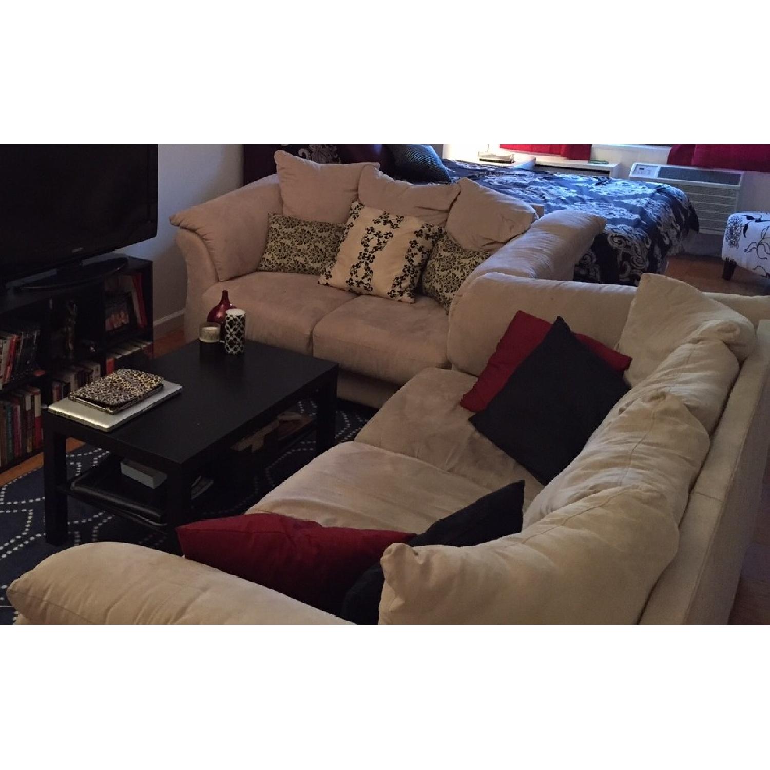 Cream-Colored Sofa + Loveseat - image-3