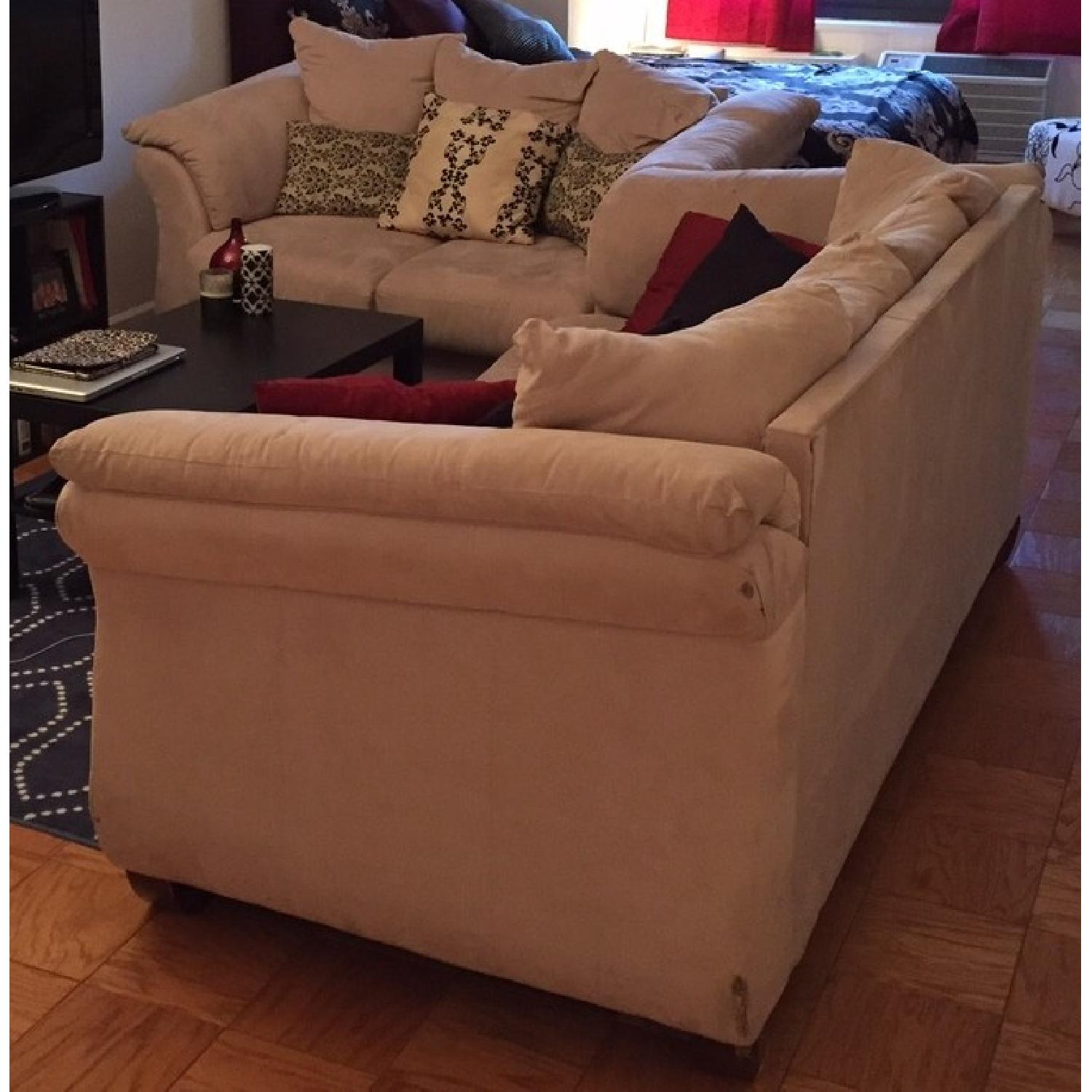 Cream-Colored Sofa + Loveseat - image-4