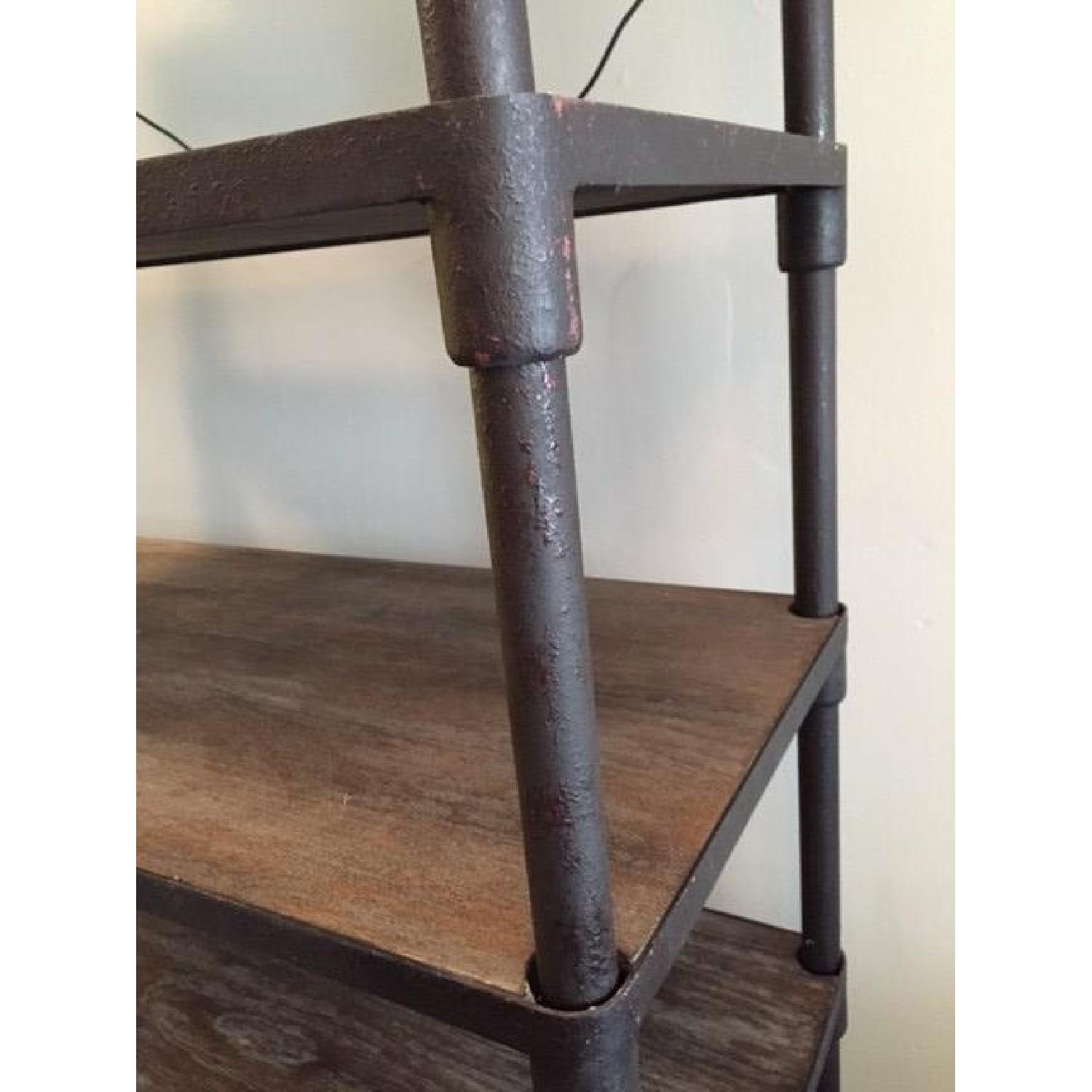 Renate Rustic Wood & Metal Tall Bookcase - image-2