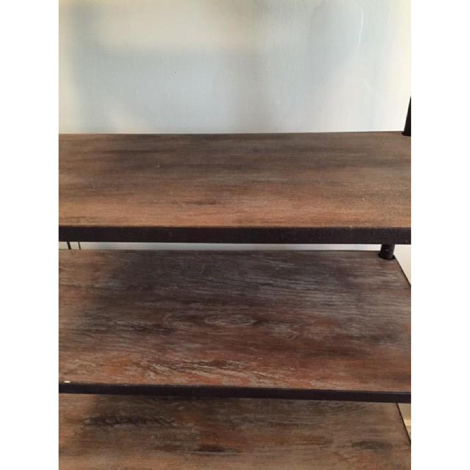 Renate Rustic Wood & Metal Tall Bookcase - image-3