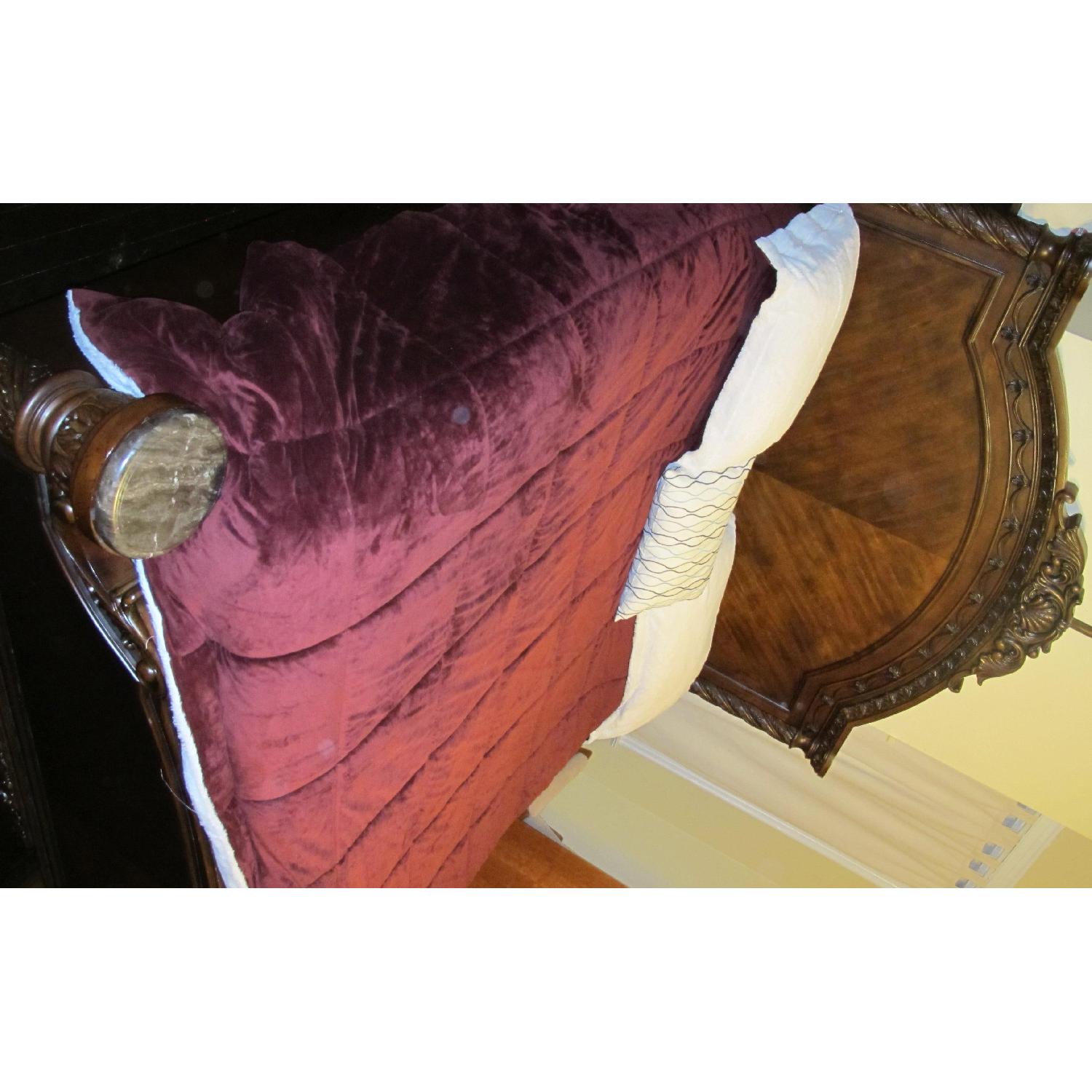 Ashley's Marble Stone & Wood King Size Bedroom Set - image-1