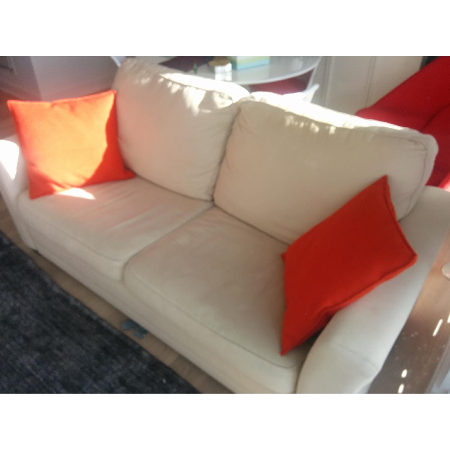 Jennifer Convertibles Off White Sleeper Sofa - image-2