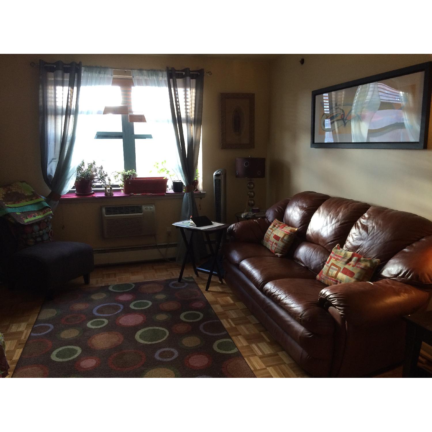 Door Store Cognac Leather Sofa - image-4