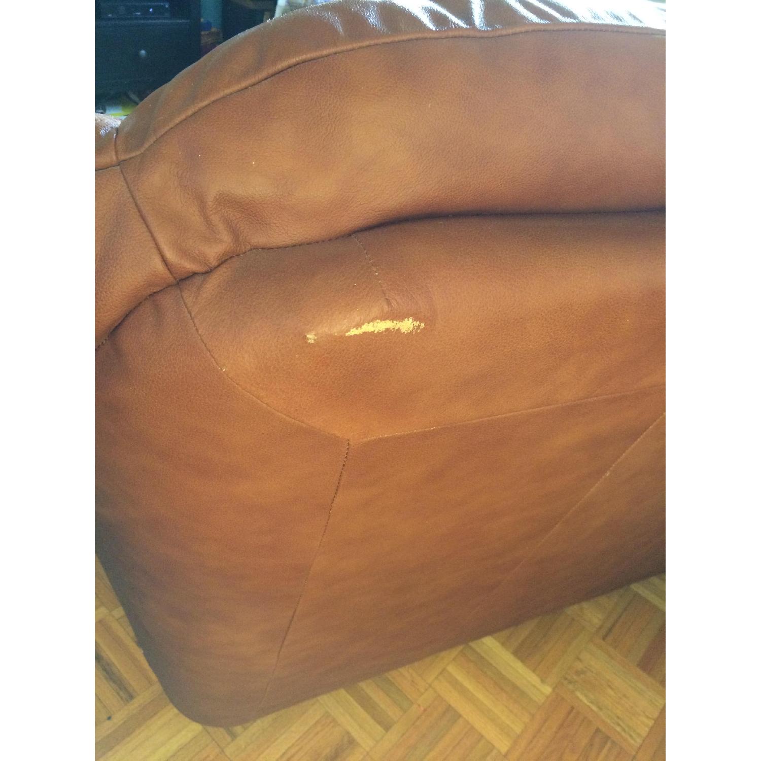 Door Store Cognac Leather Sofa - image-8