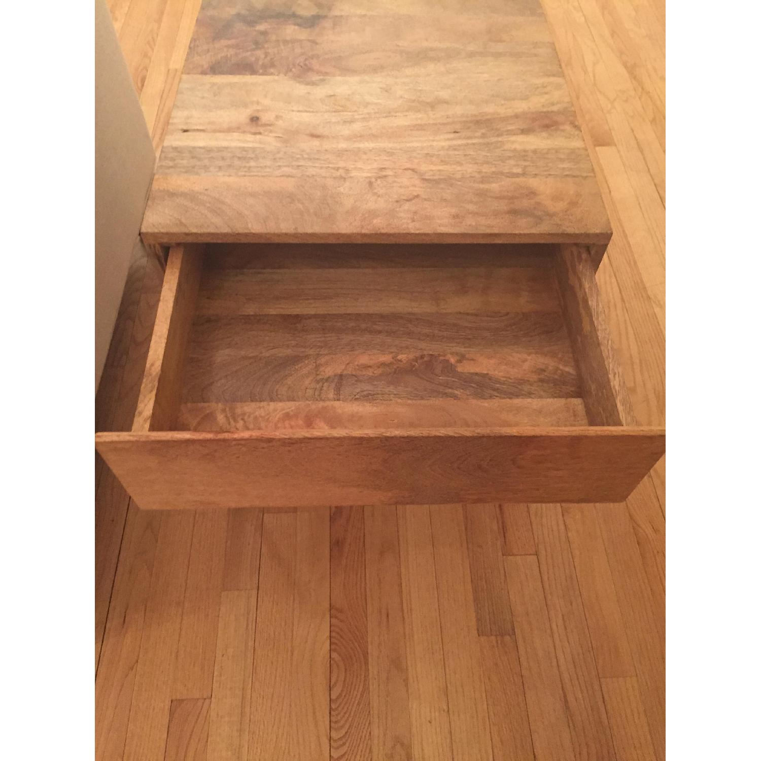 West Elm Rustic Storage Side Table - image-1