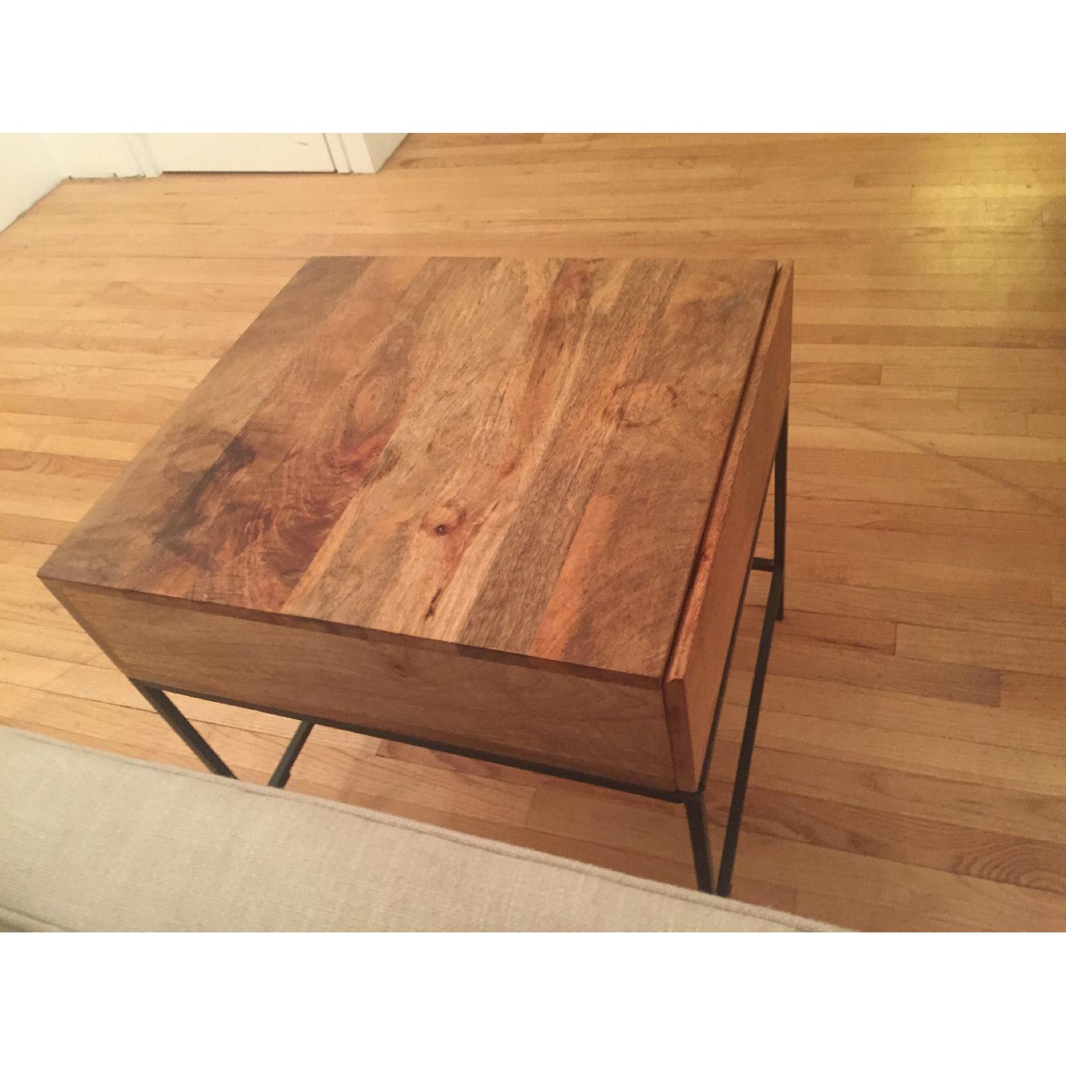 West Elm Rustic Storage Side Table - image-3