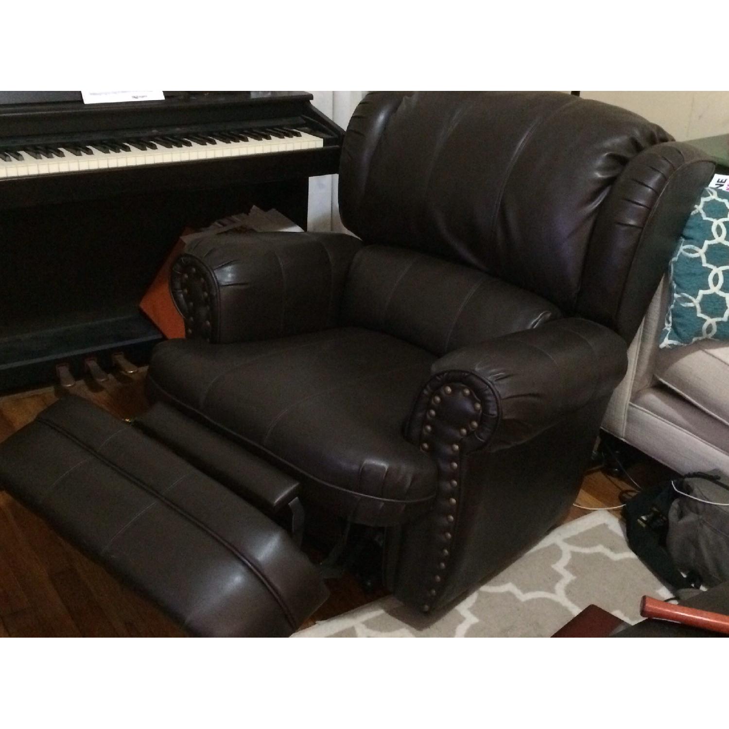 Brown Leather Recliner - image-3