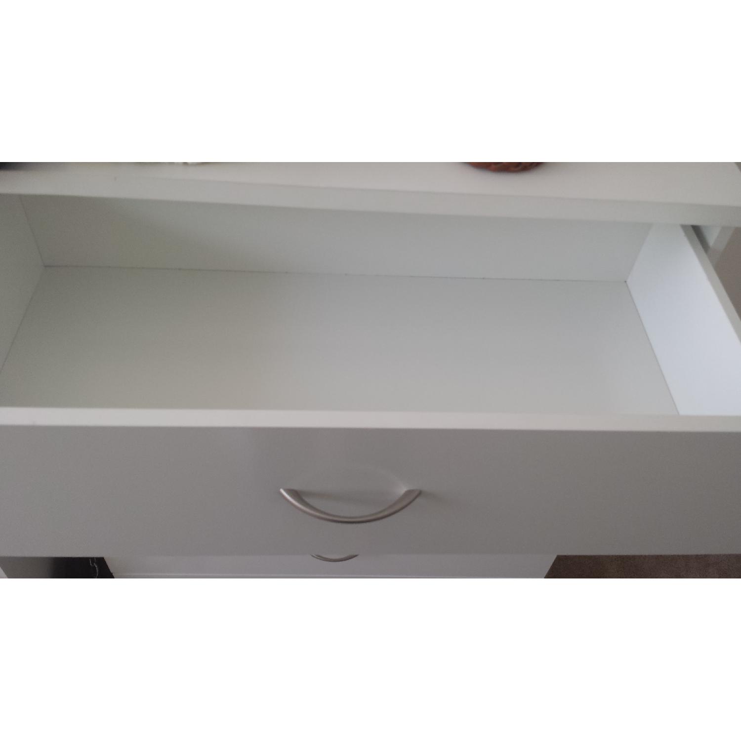 White Dresser with Silver Handles - image-4