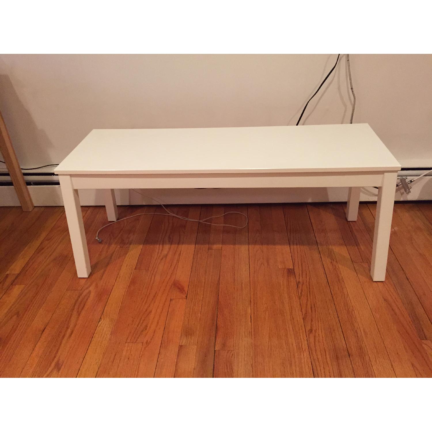 Ikea White Sigurd Bench - image-1