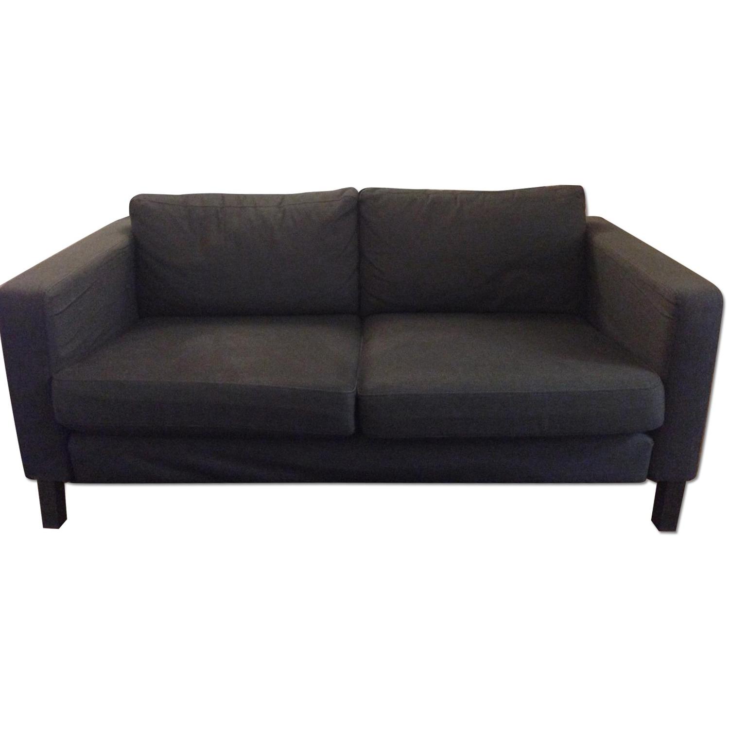 Ikea Karlstad Loveseat in Sivik Dark Grey AptDeco