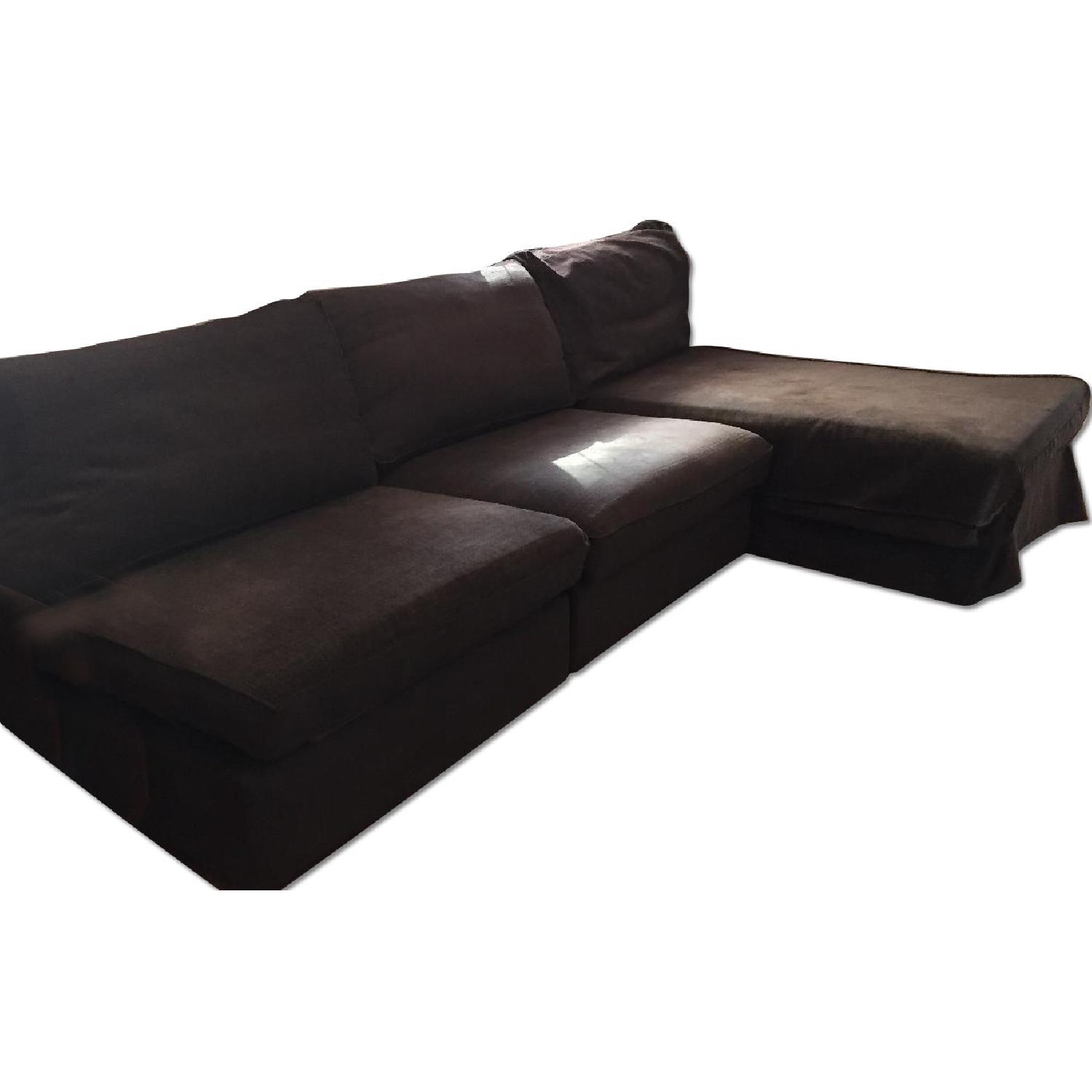 Ikea Brown Sectional Sofa AptDeco