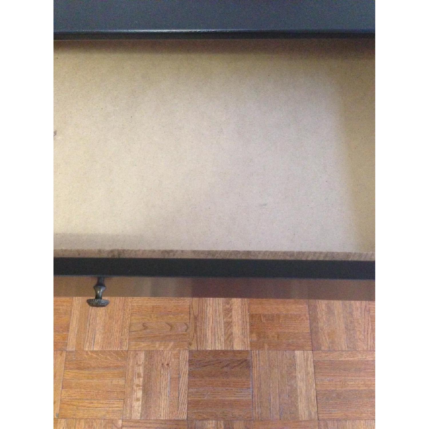 Black Writing Desk with Storage Drawer - image-3