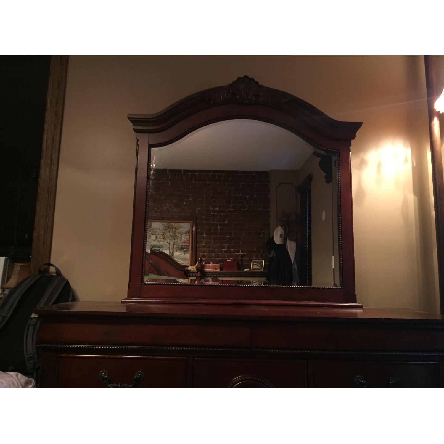 Raymour & Flanigan Regency Dresser w/ Mirror - image-2