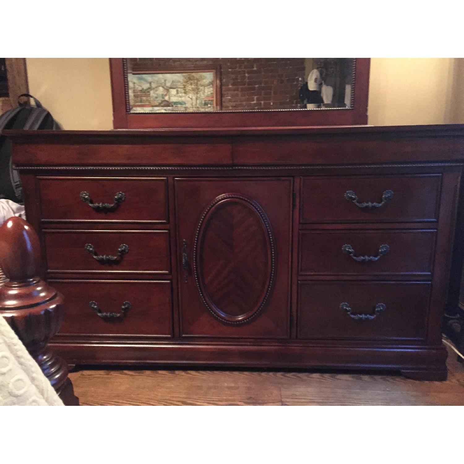 Raymour & Flanigan Regency Dresser w/ Mirror - image-3