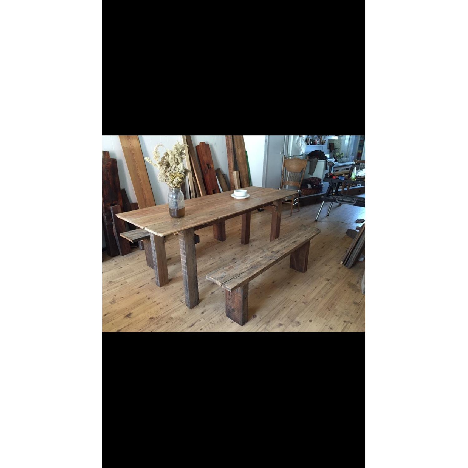 Breukelen Tafel Farmhouse Table w/ Bench - image-1