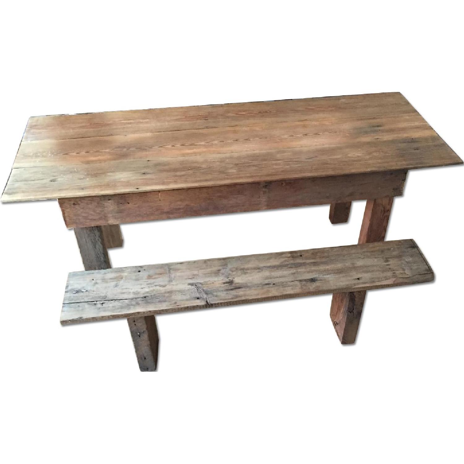 Breukelen Tafel Farmhouse Table w/ Bench - image-0