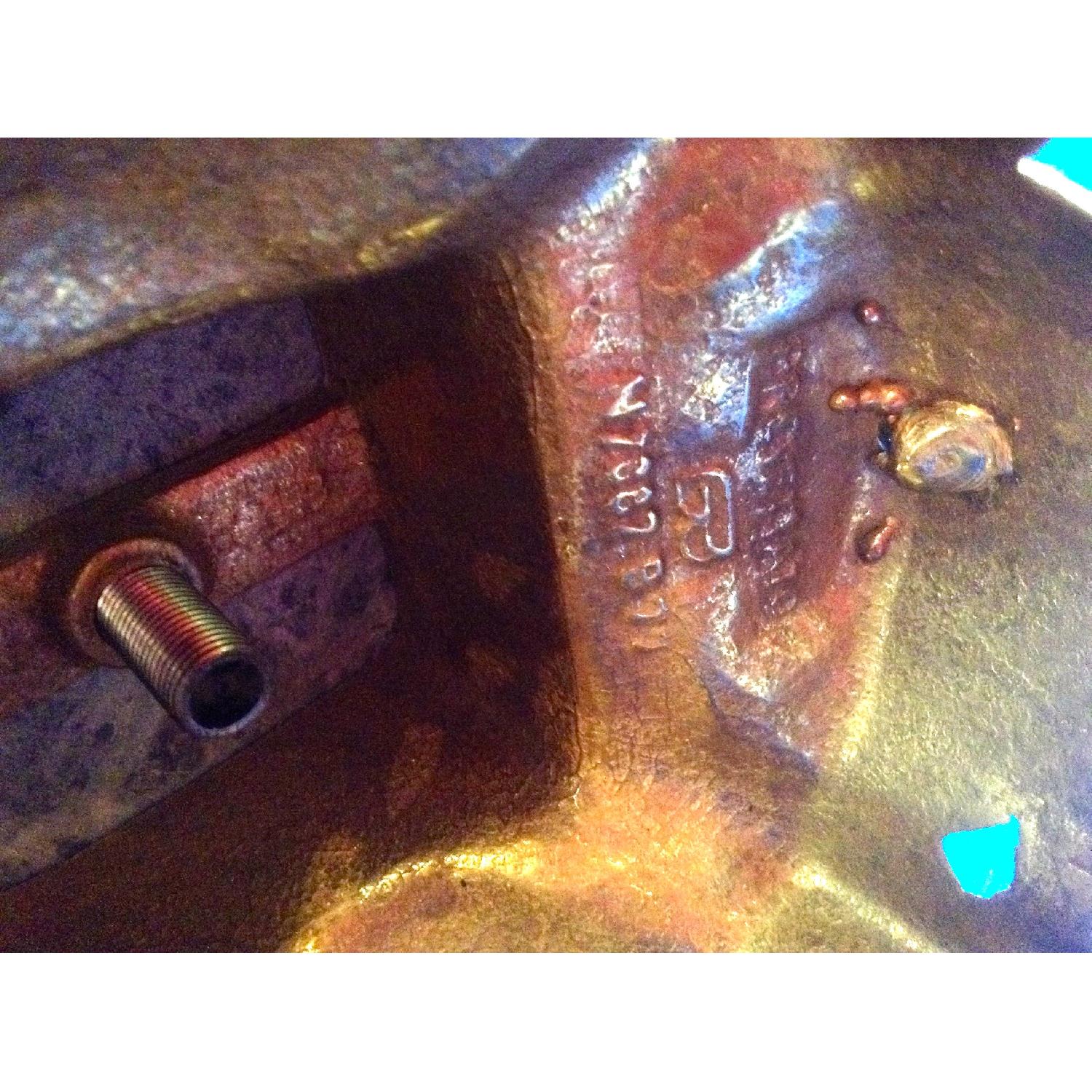 Italian Brevettato Marble Brass Candelabras and Imperial Clock Set - image-18