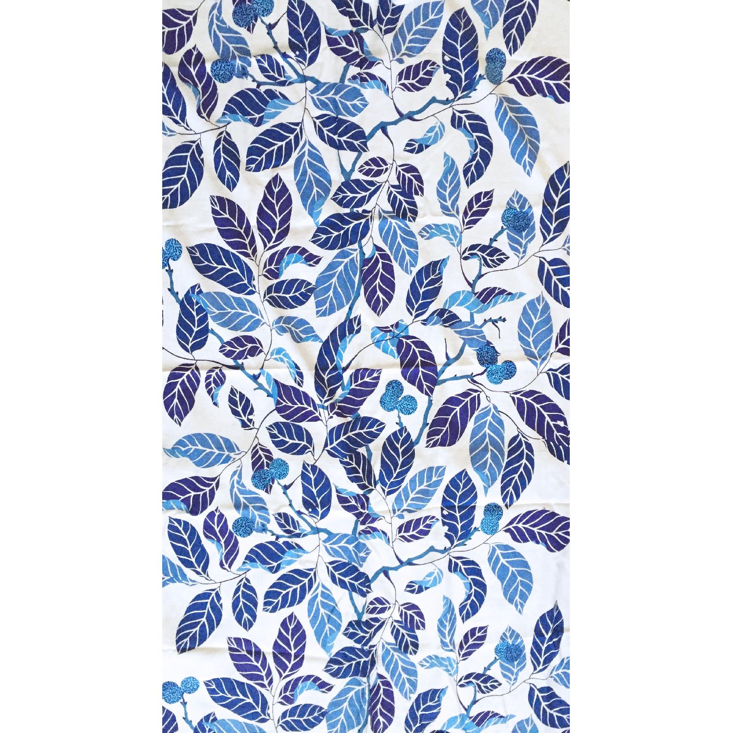 Ikea Stockholm Blad Blue & White Curtains - Pair - image-2