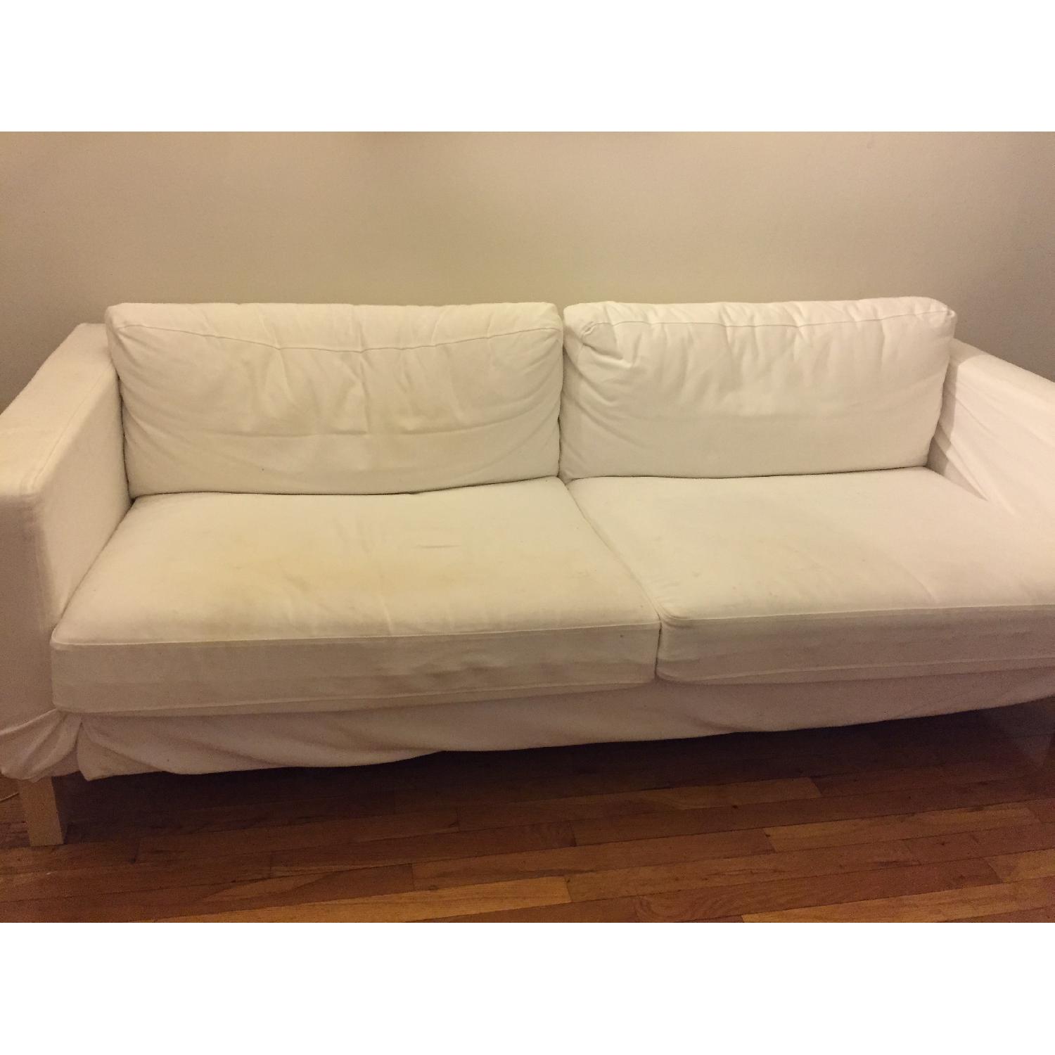 Ikea Karlstad White Couch - image-2