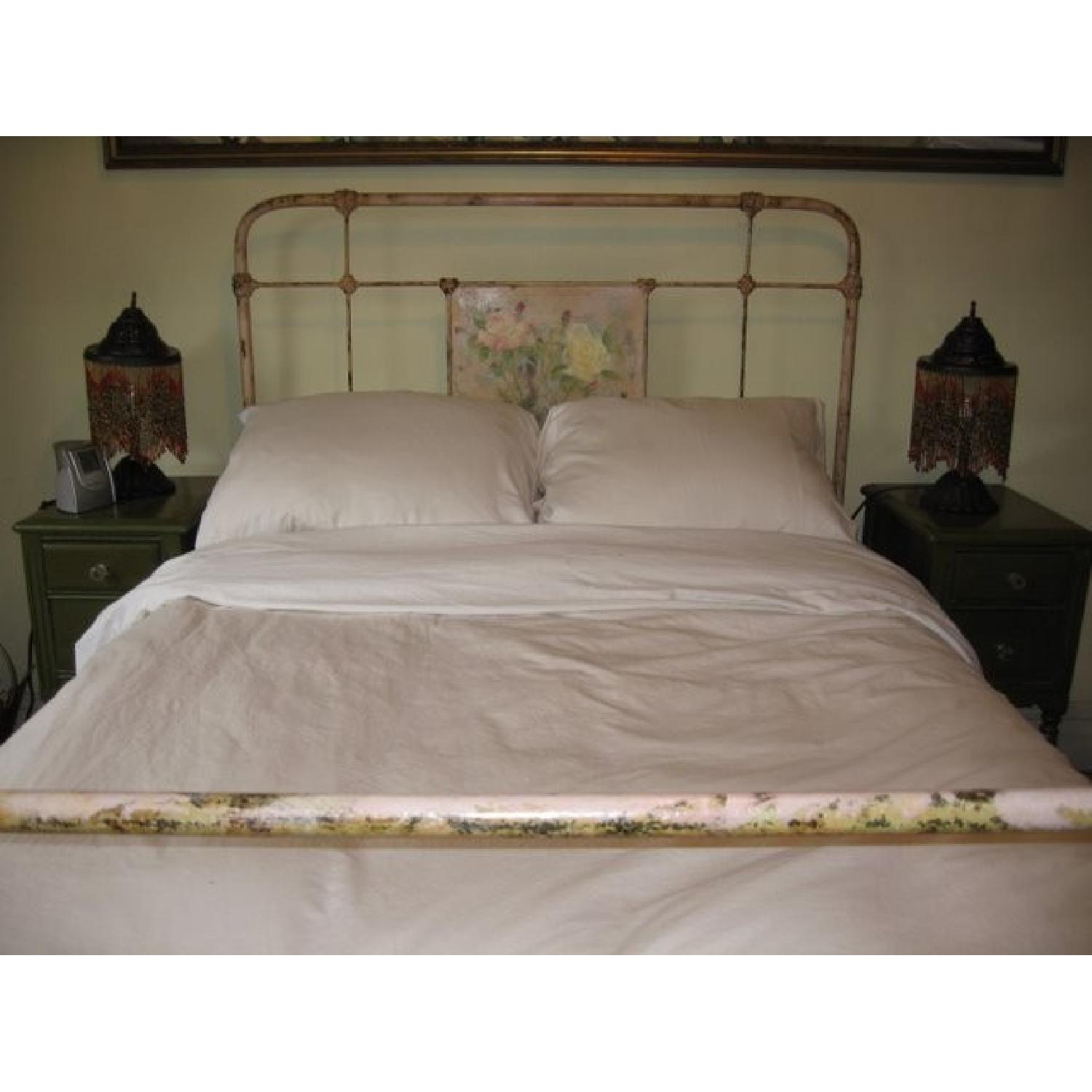 Wrought Iron Headboard Footboard and Side Rails AptDeco