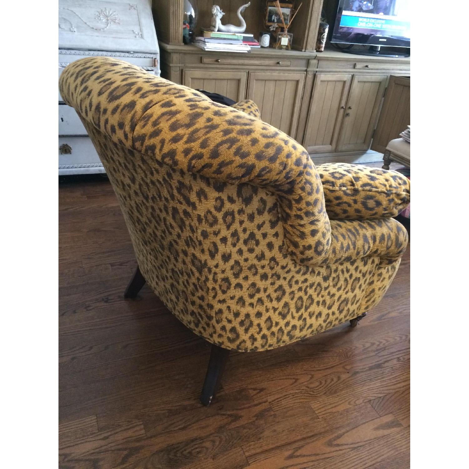 Ethan Allen Leopard Tufted Chair - image-2