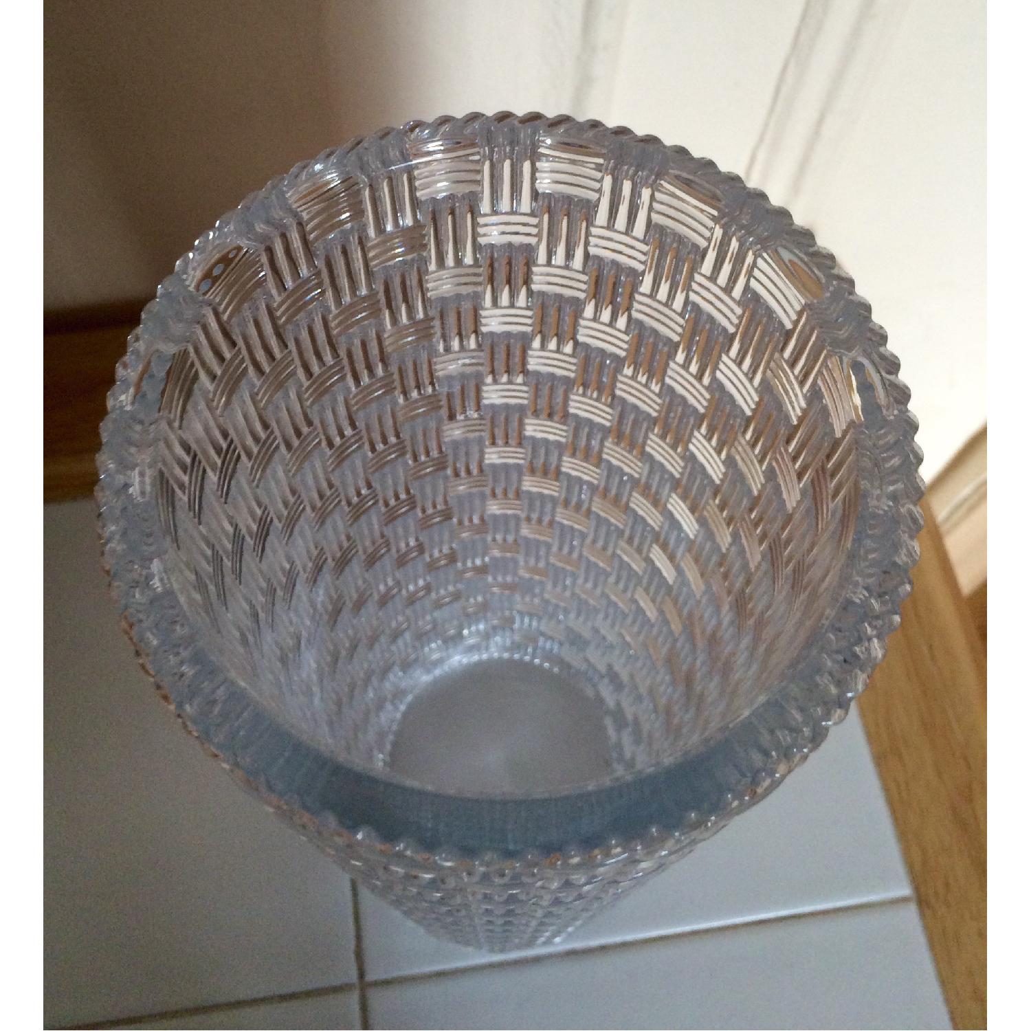 Tiffany Woven Cylinder Crystal Vase - image-2