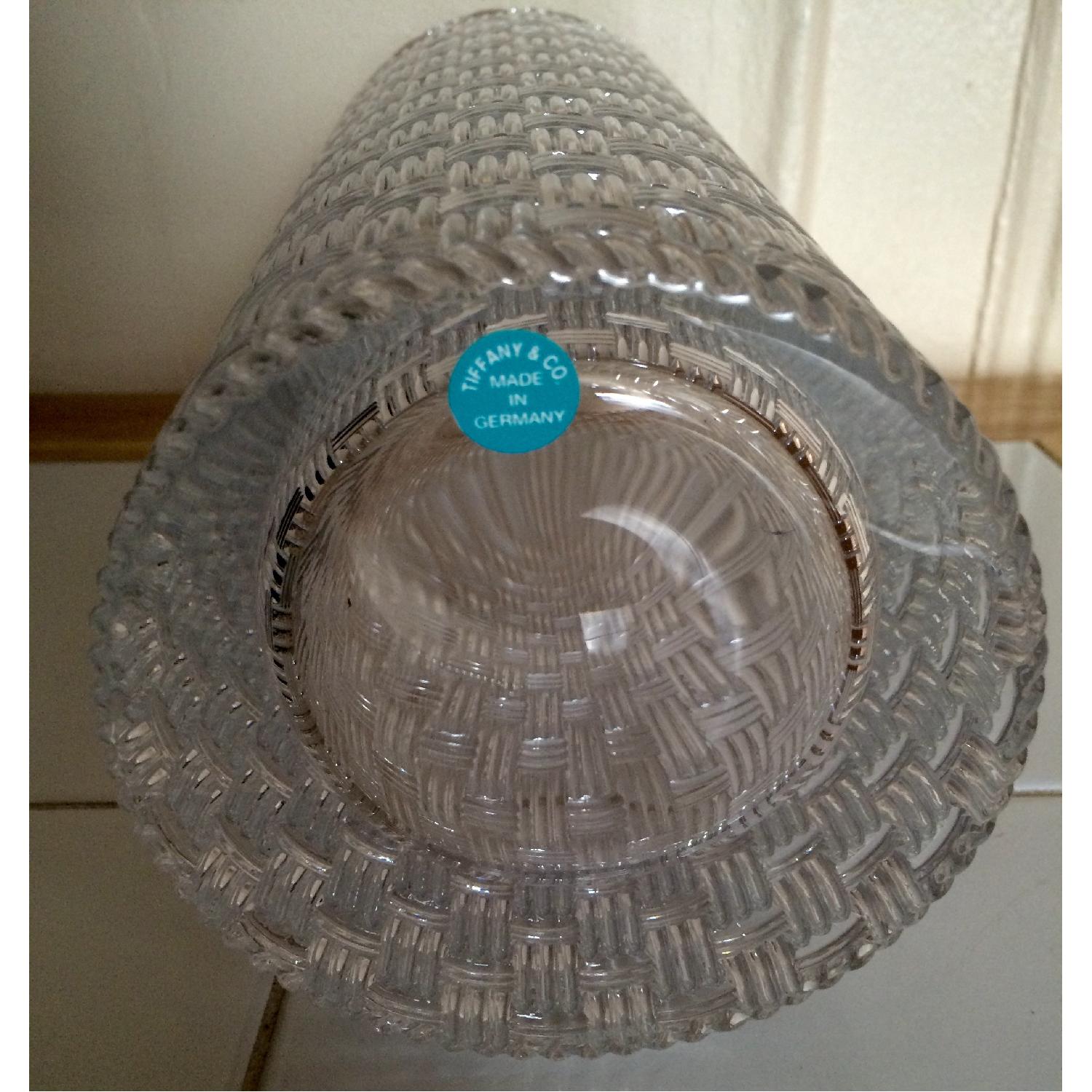 Tiffany Woven Cylinder Crystal Vase - image-4