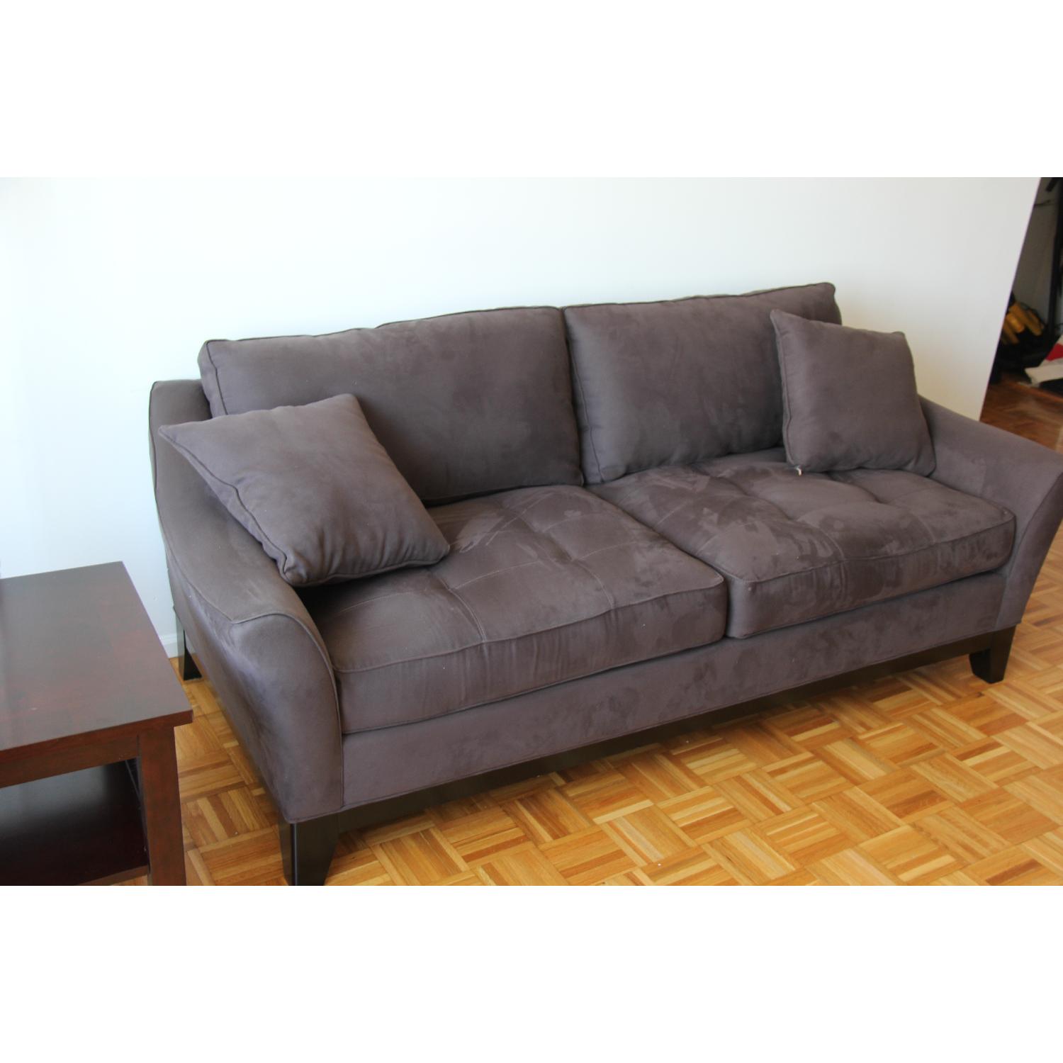 Raymour & Flanigan Rory Microfiber Sofa - image-6