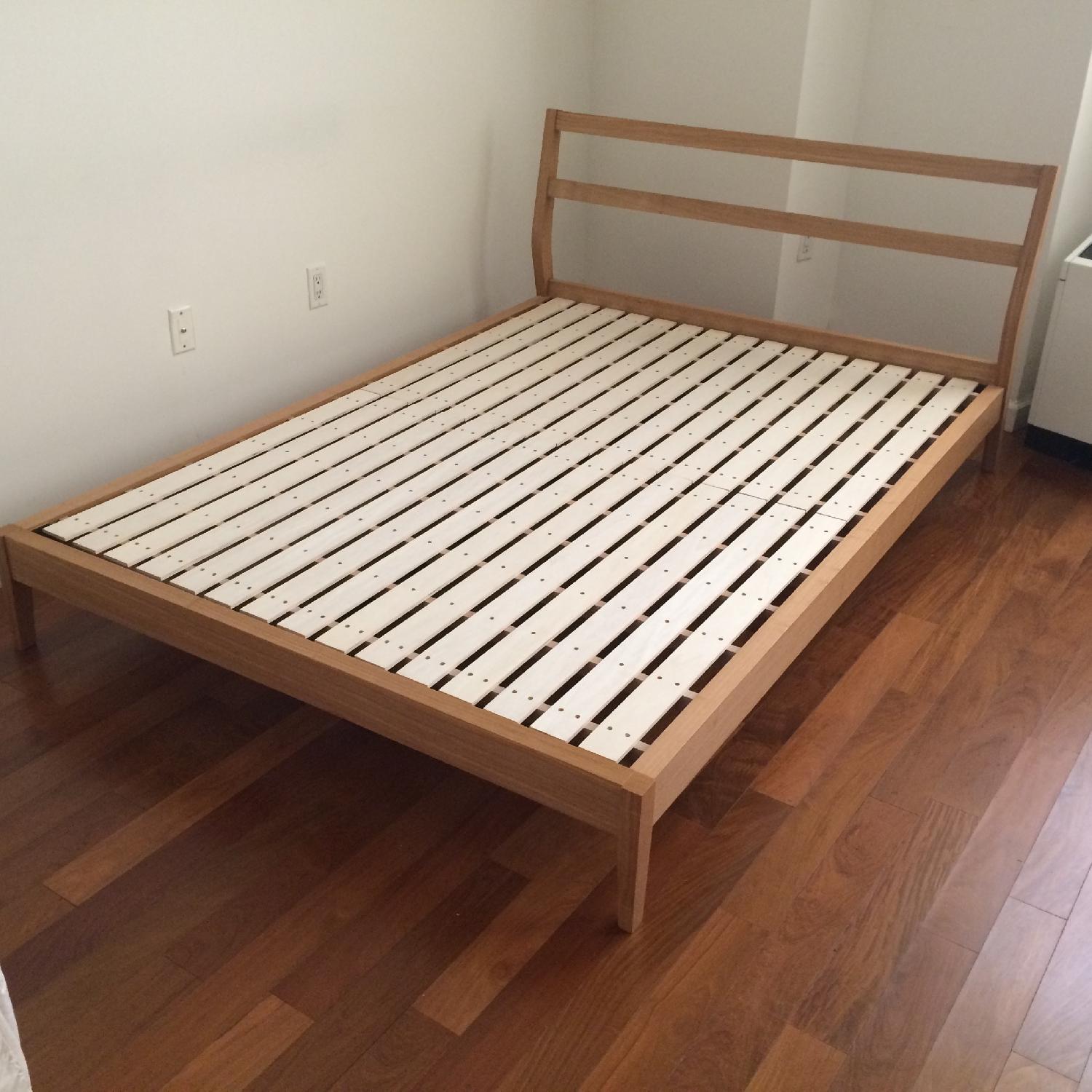 Muji Platform Ash Double/Full Size Bed Frame - image-1