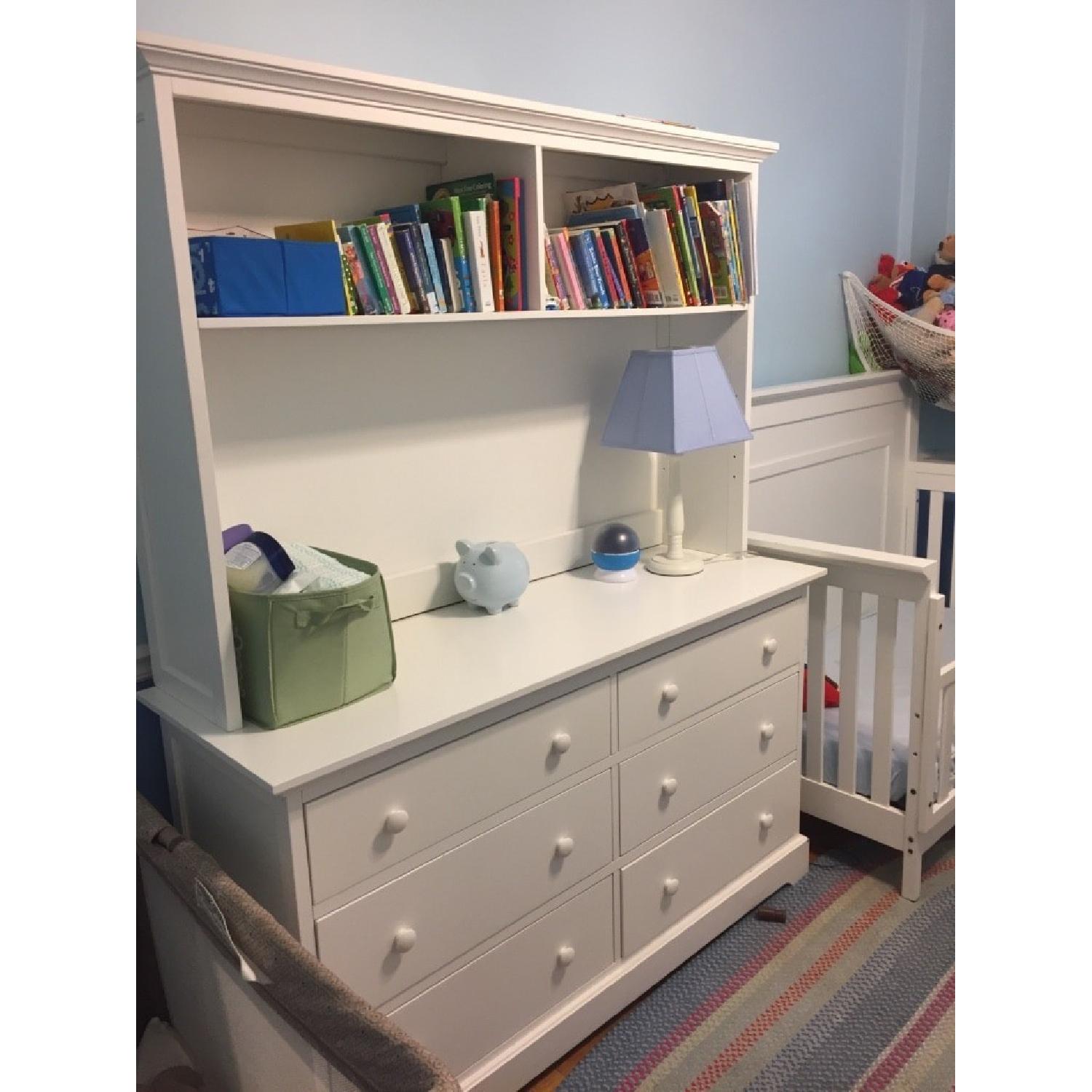 Munire Children's Crib w/ Conversion + Dresser w/ Hutch - image-2