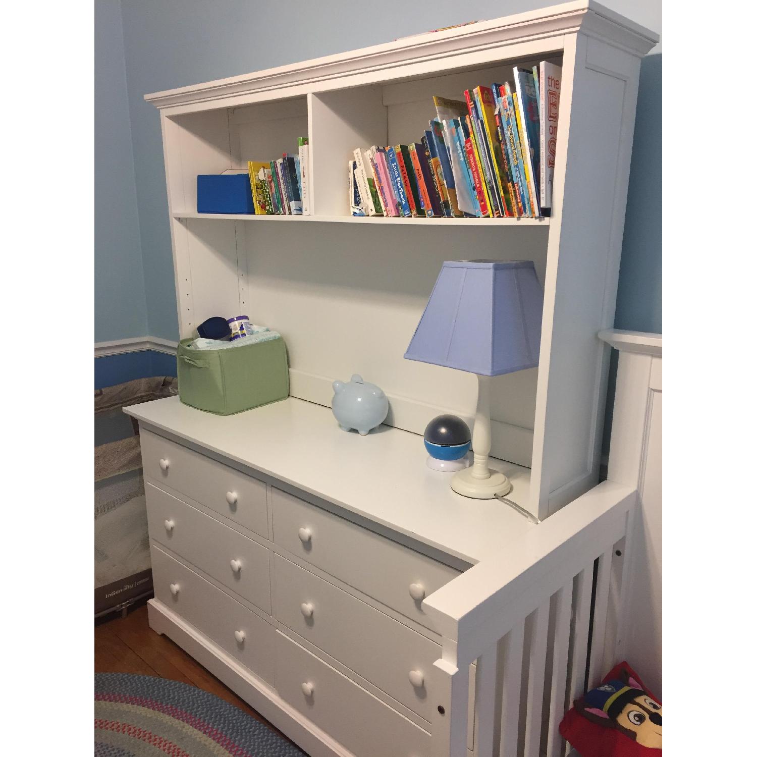 Munire Children's Crib w/ Conversion + Dresser w/ Hutch - image-3