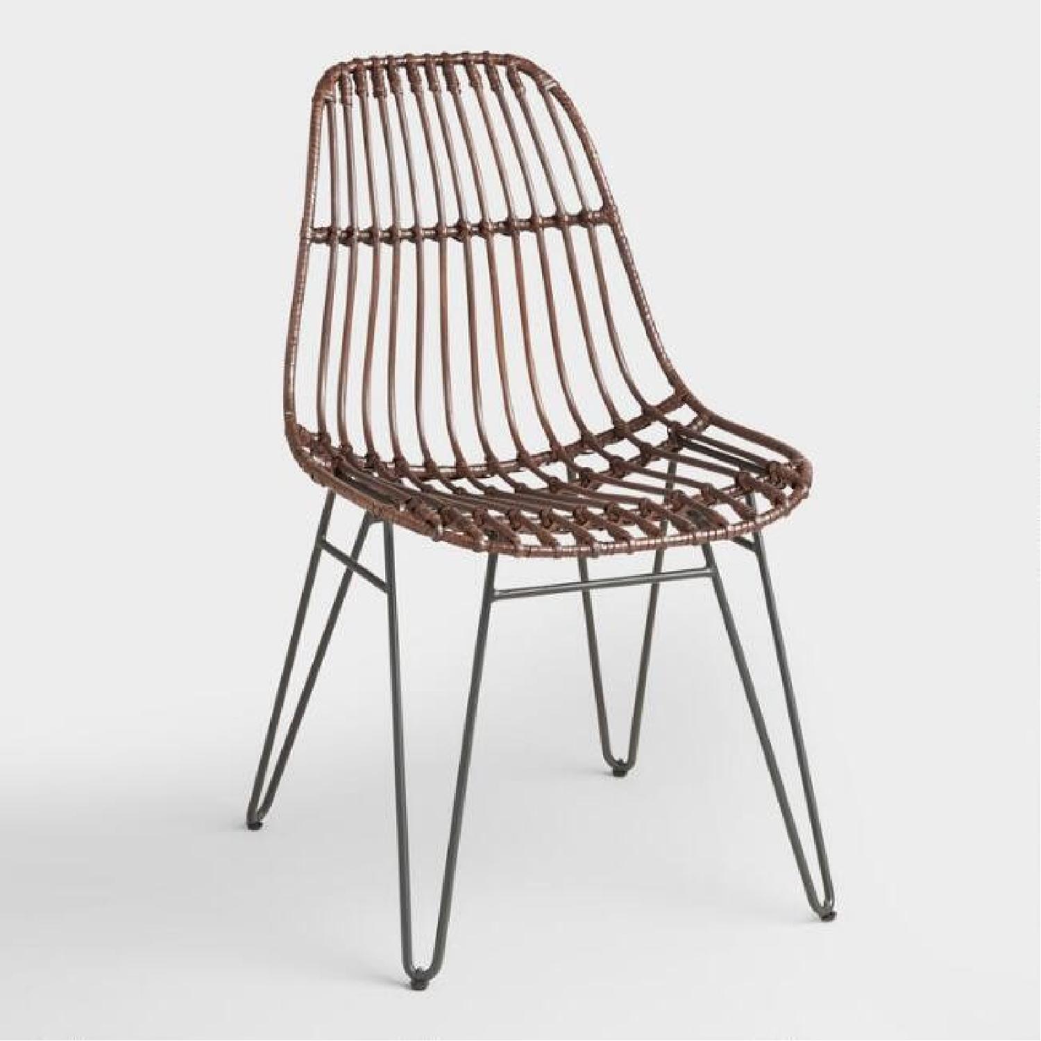 Rattan Hairpin Dining Room Chairs - image-4