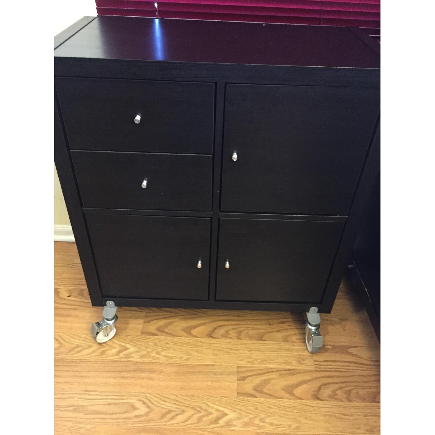 Ikea Shelving Cabinet w/ Wheels - image-6