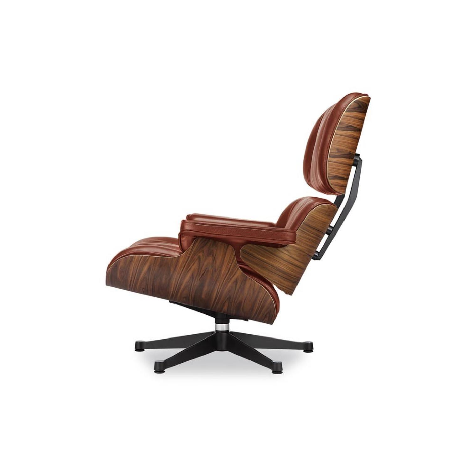 Eames Lounge Chair Replica in Antique Brown - image-2