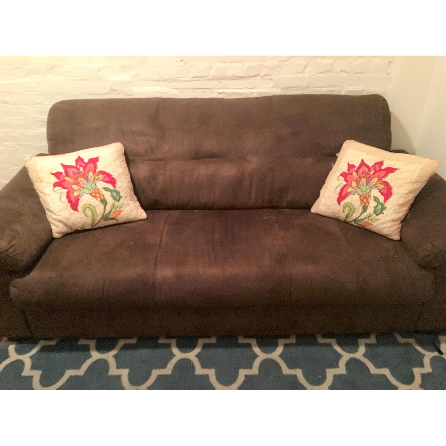 Ikea Knislinge Suede Sofa - image-1