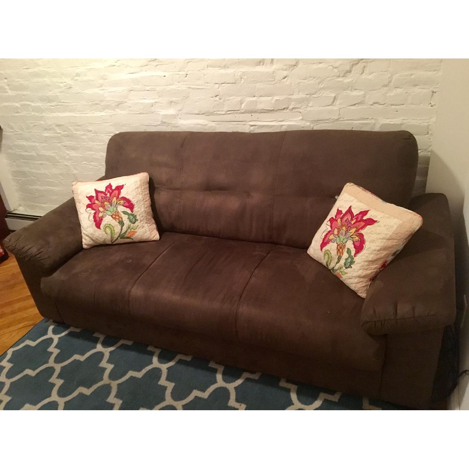 Ikea Knislinge Suede Sofa - image-2