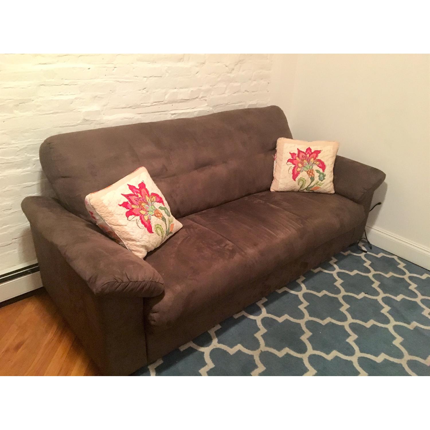 Ikea Knislinge Suede Sofa - image-3