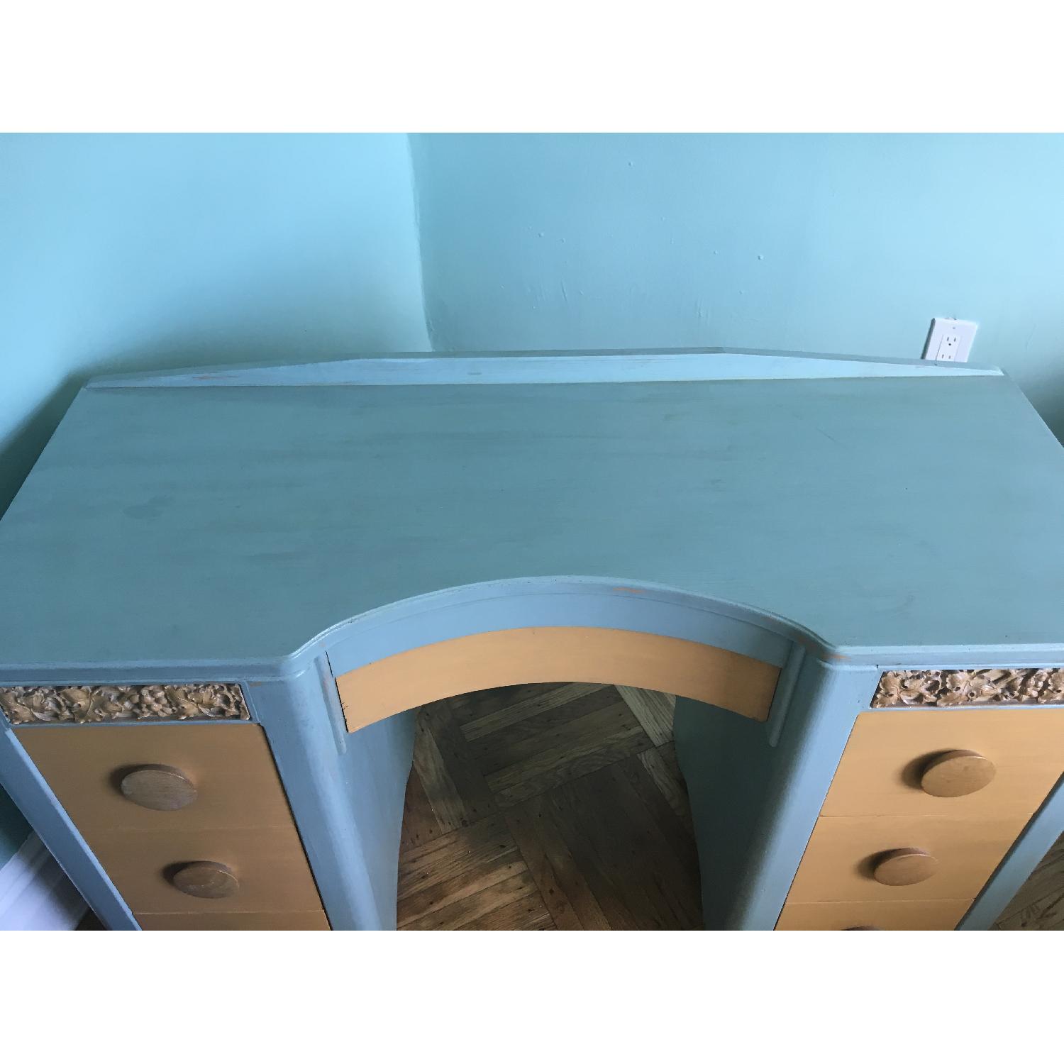 Antique 7 Drawer Desk - image-6