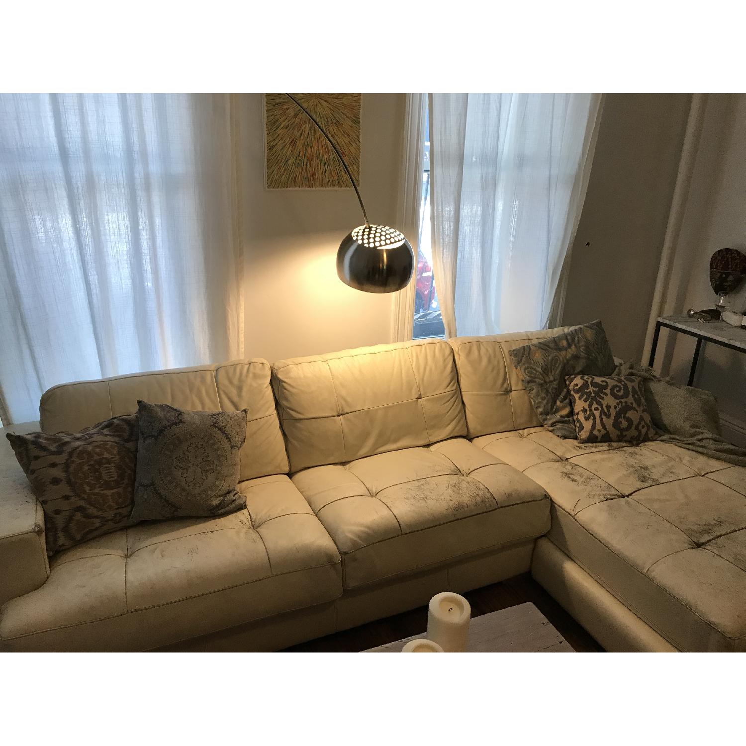 Leather Italian Sectional Sofa - image-2