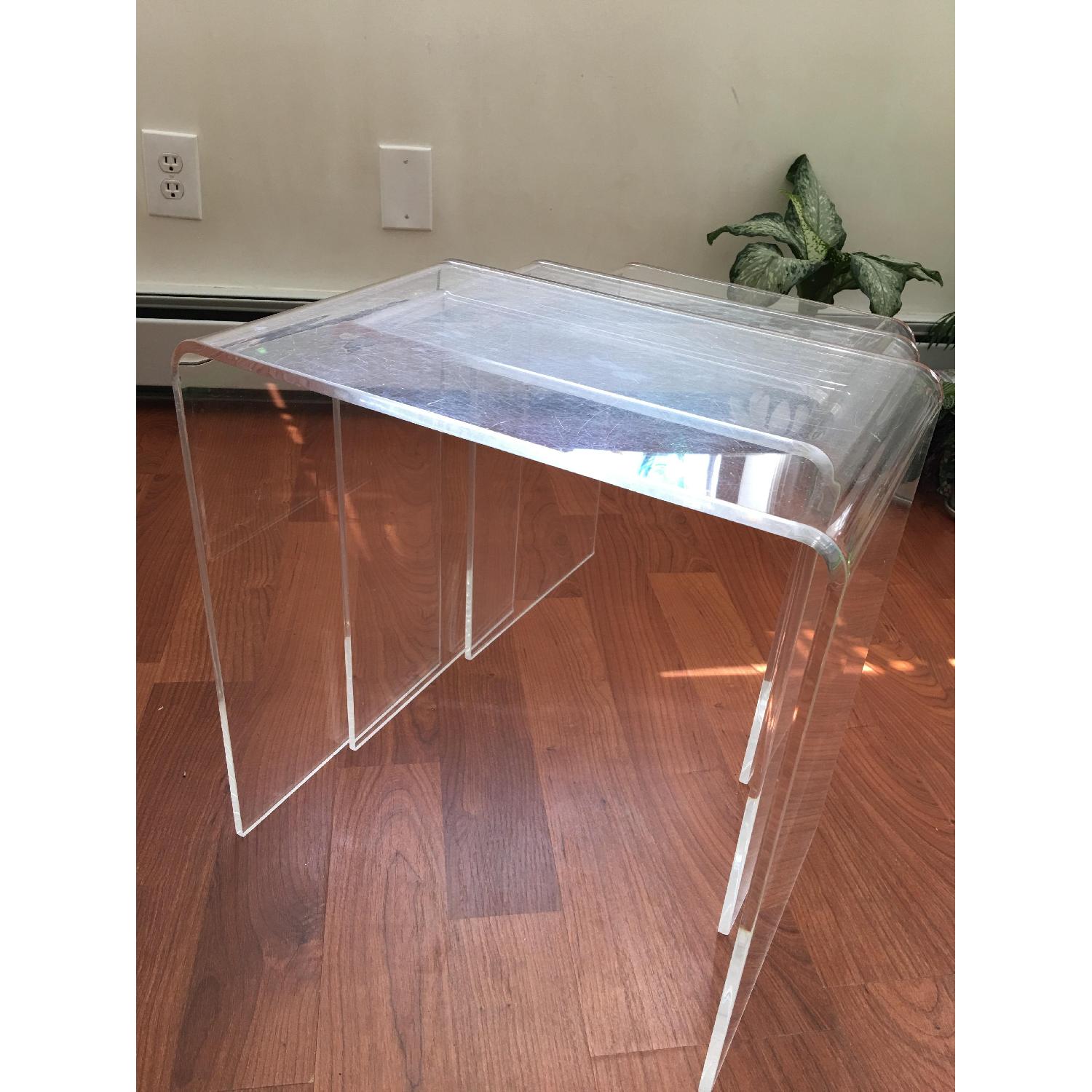CB2 Peekaboo Acrylic Nesting Tables - image-1