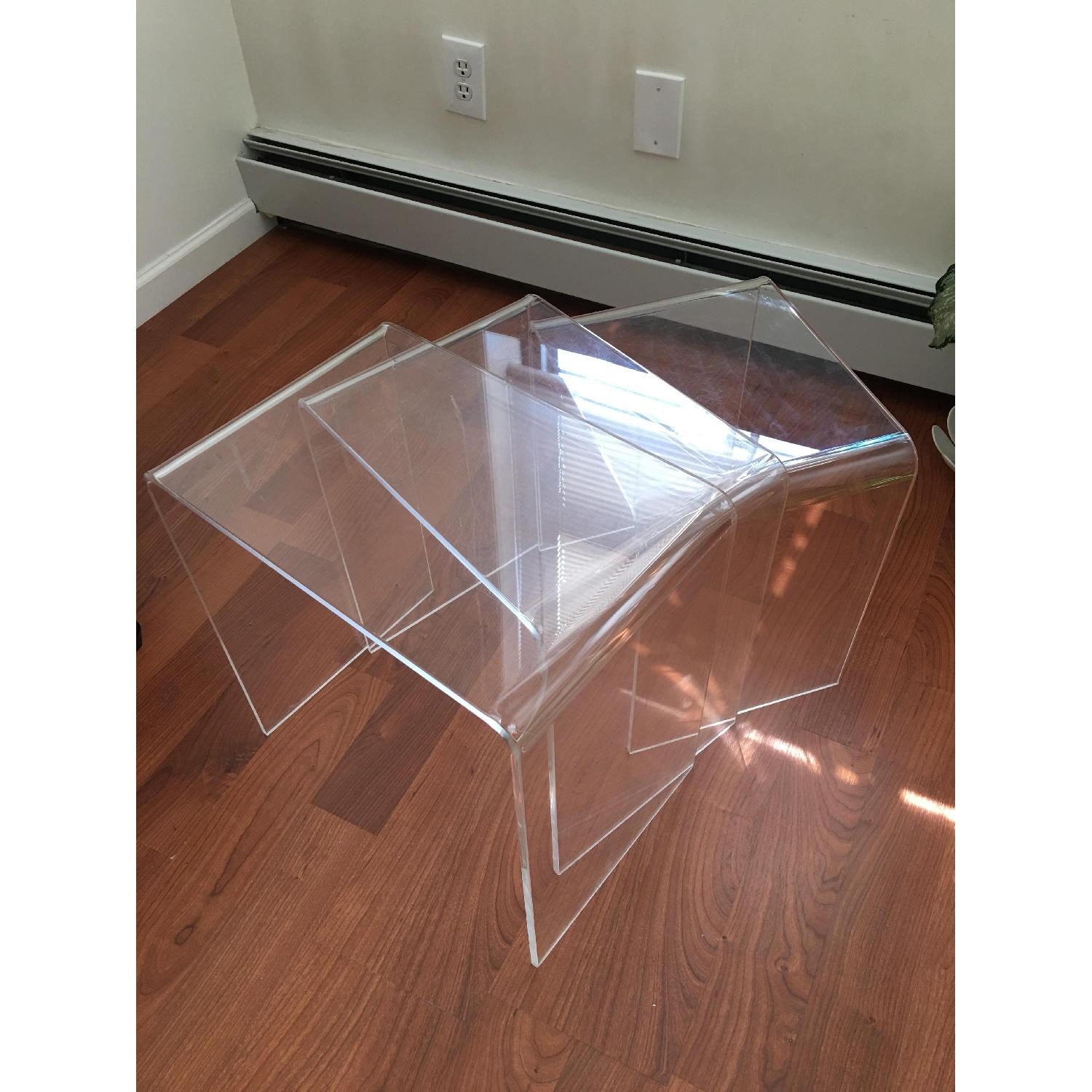 CB2 Peekaboo Acrylic Nesting Tables - image-2