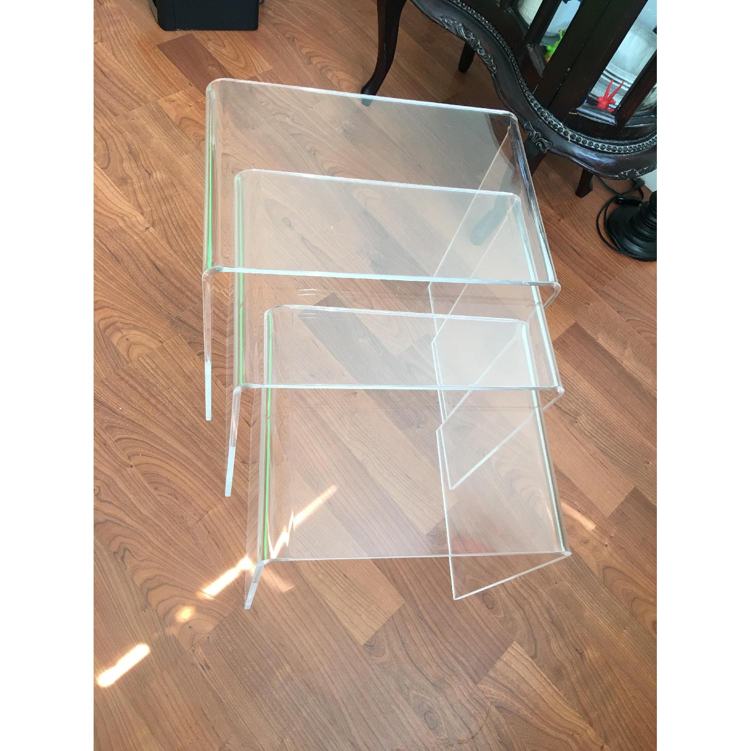 CB2 Peekaboo Acrylic Nesting Tables - image-3