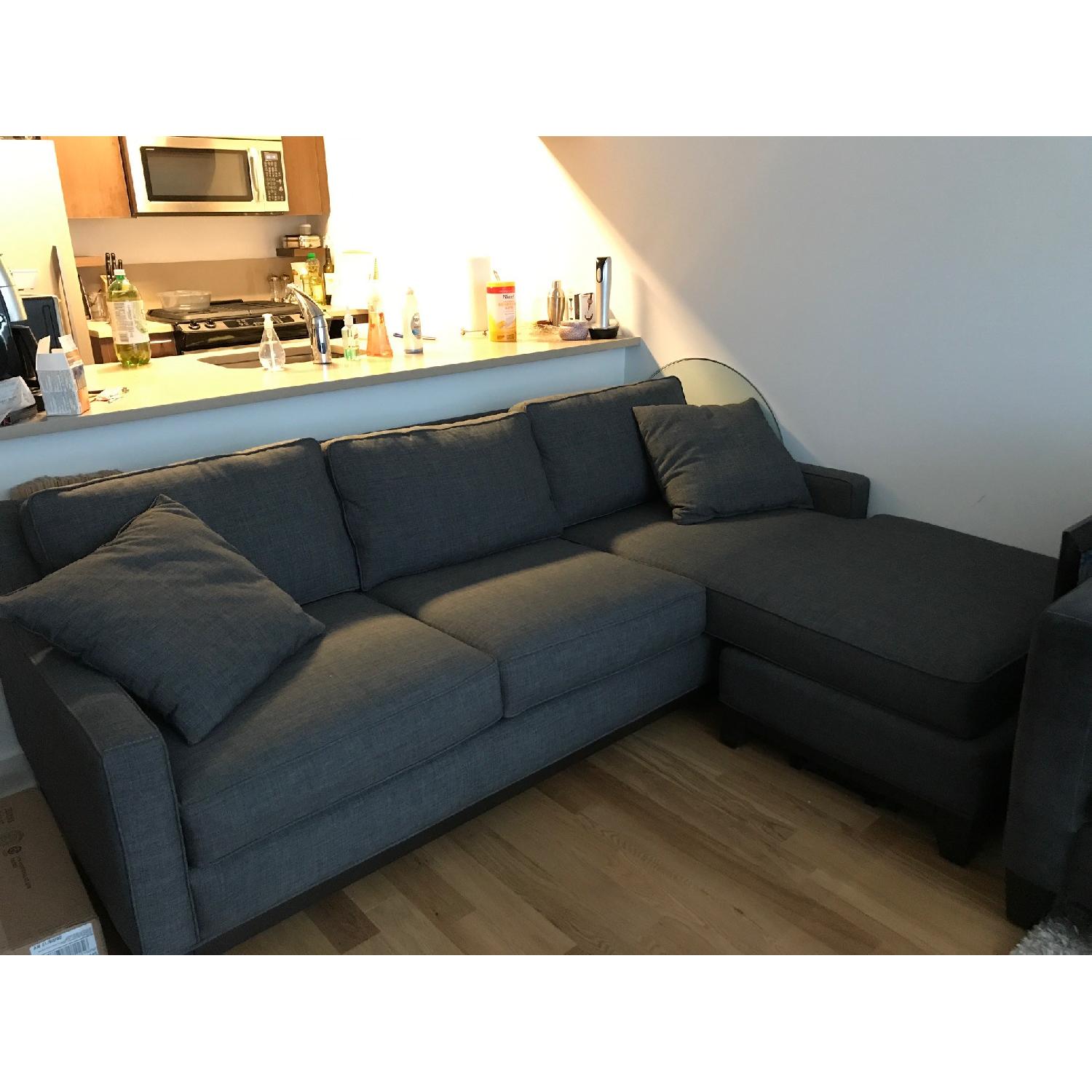 Macy's Sectional Sofa w/ Chaise - image-1