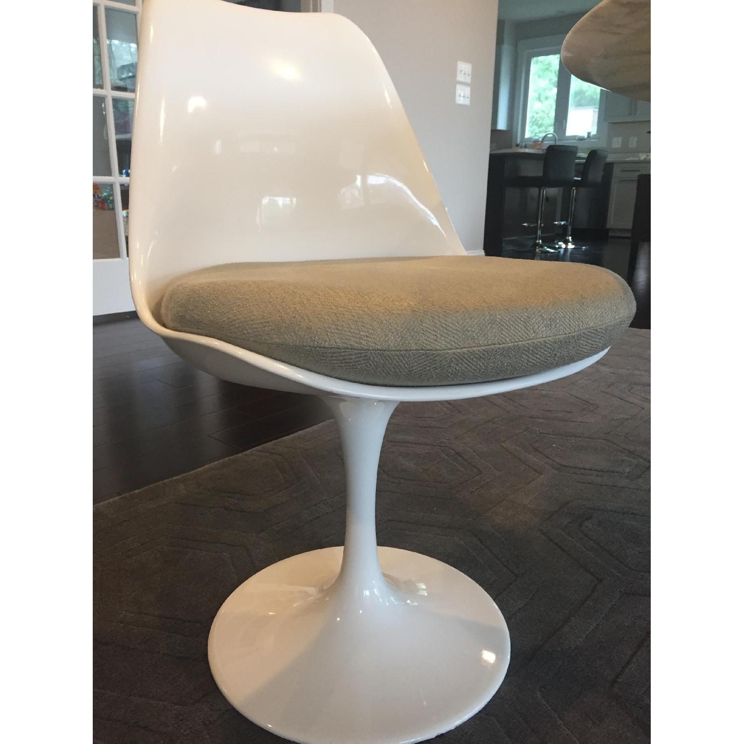 Saarinen Style Tulip Neutral Chairs - image-1