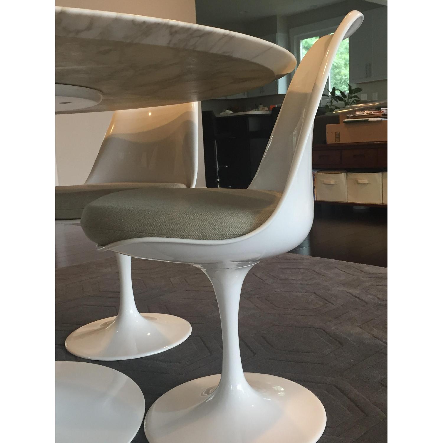 Saarinen Style Tulip Neutral Chairs - image-2