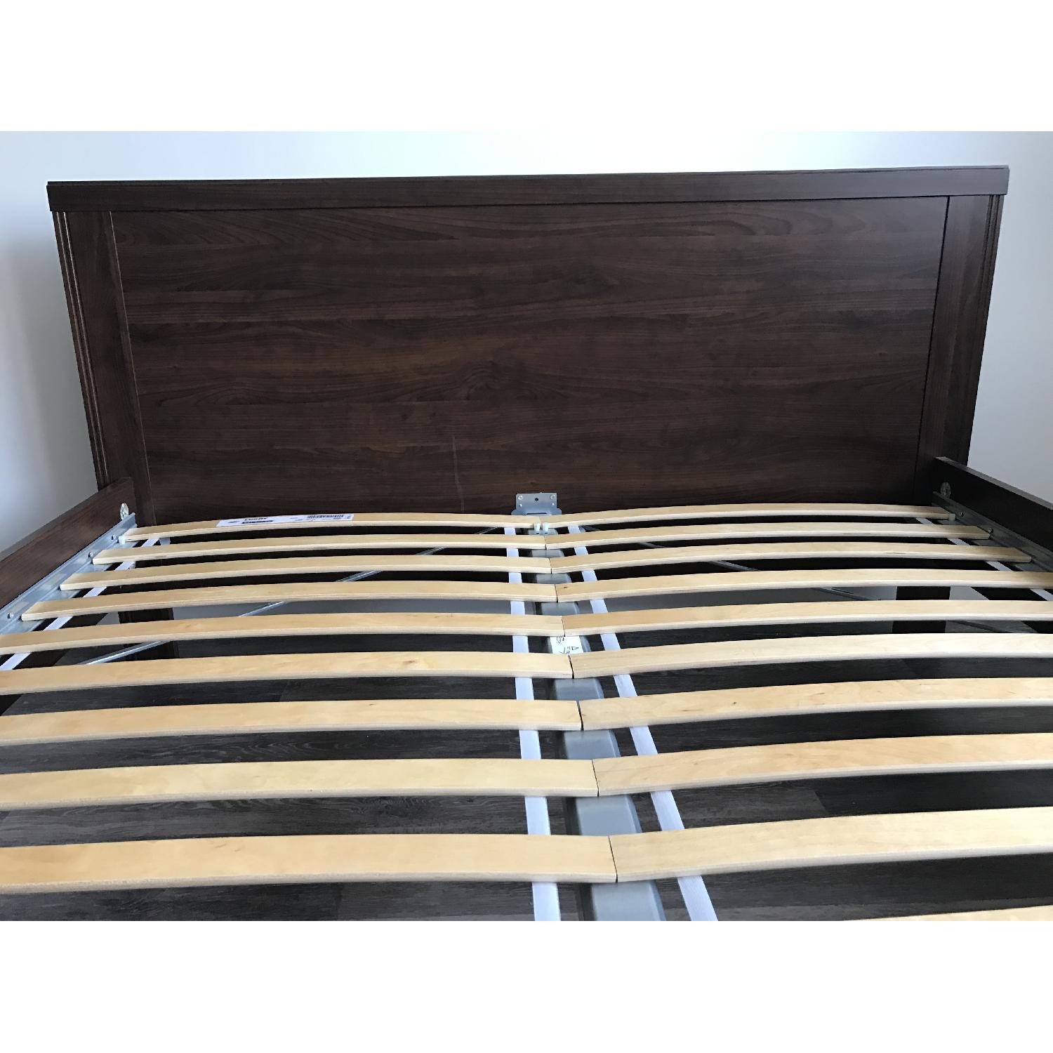 Ikea Brusali Queen Bed Frame w/ Luroy Slats - image-2