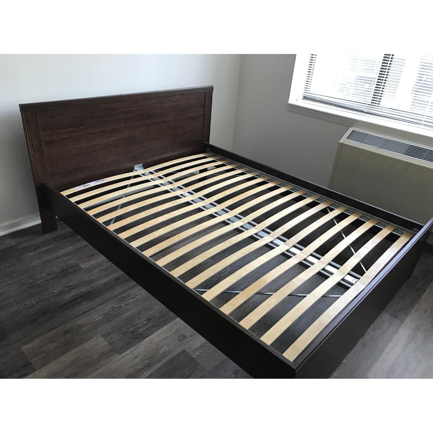 Ikea Brusali Queen Bed Frame w/ Luroy Slats - image-4